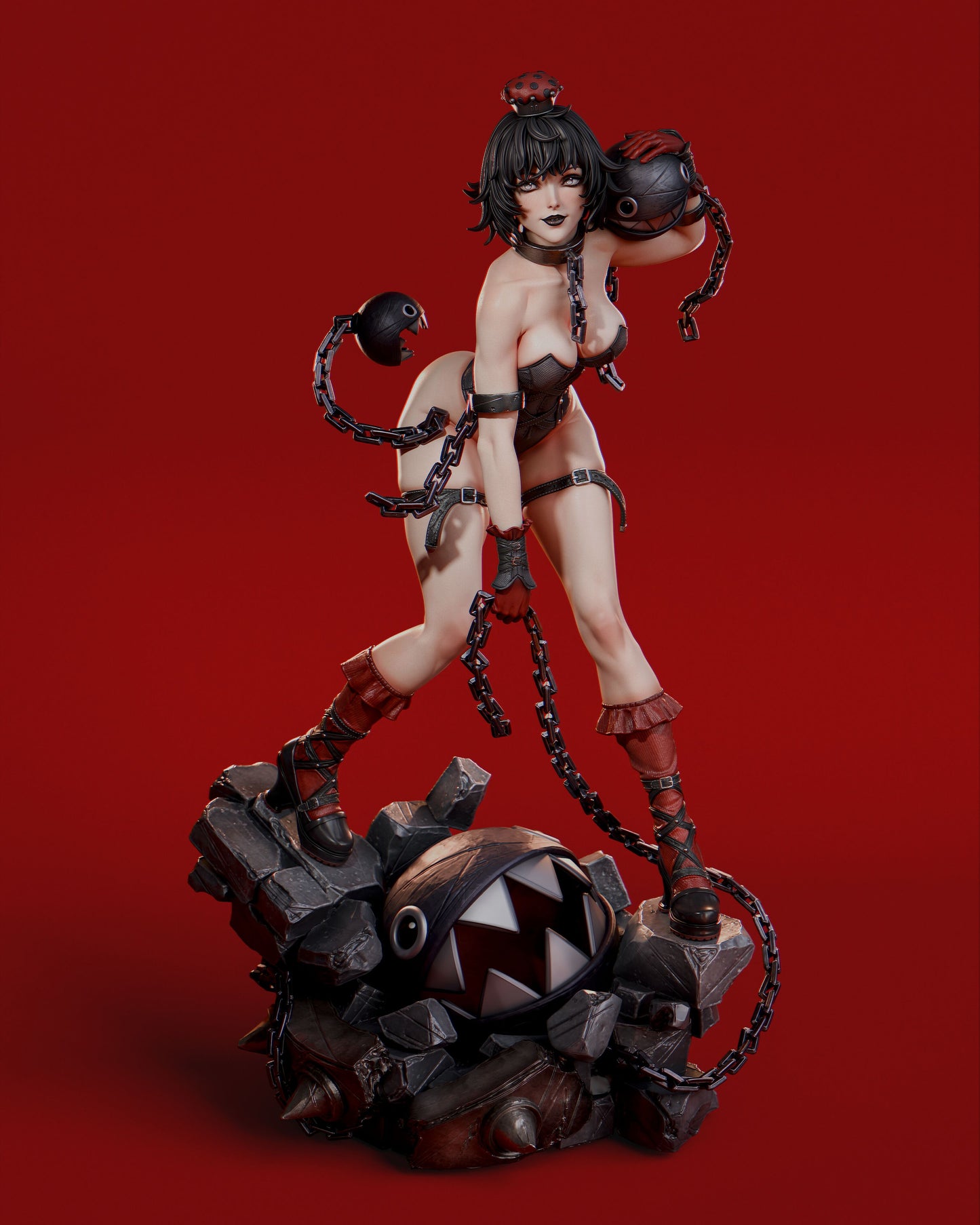 Chompette - (VARIANT PARTS INCLUDED) - Unassembled and Unpainted Garage Kit - Model Designed by Abe3D/Davi