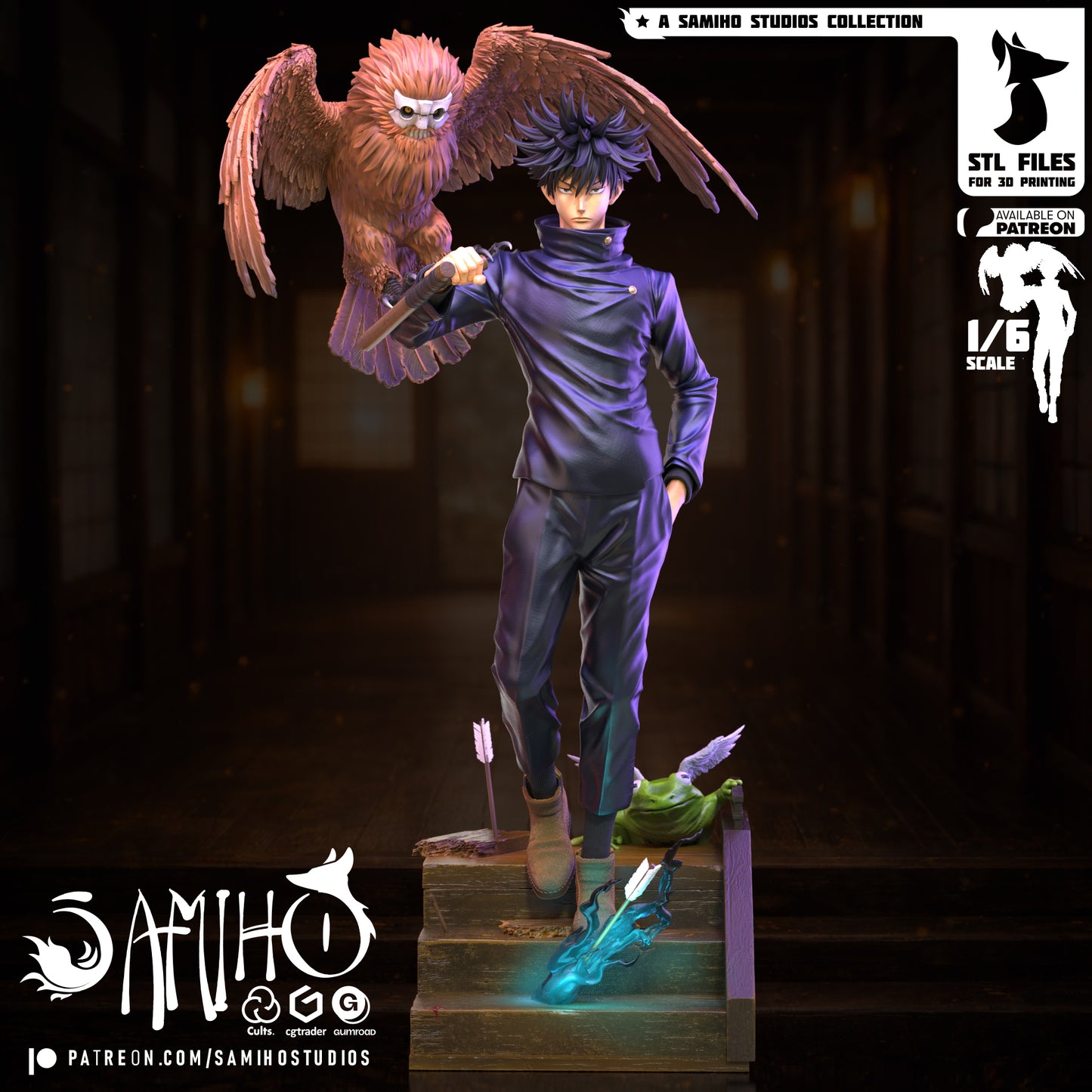 Megumi - Unassembled and Unpainted Garage Kit - Model Designed by Samiho Studios