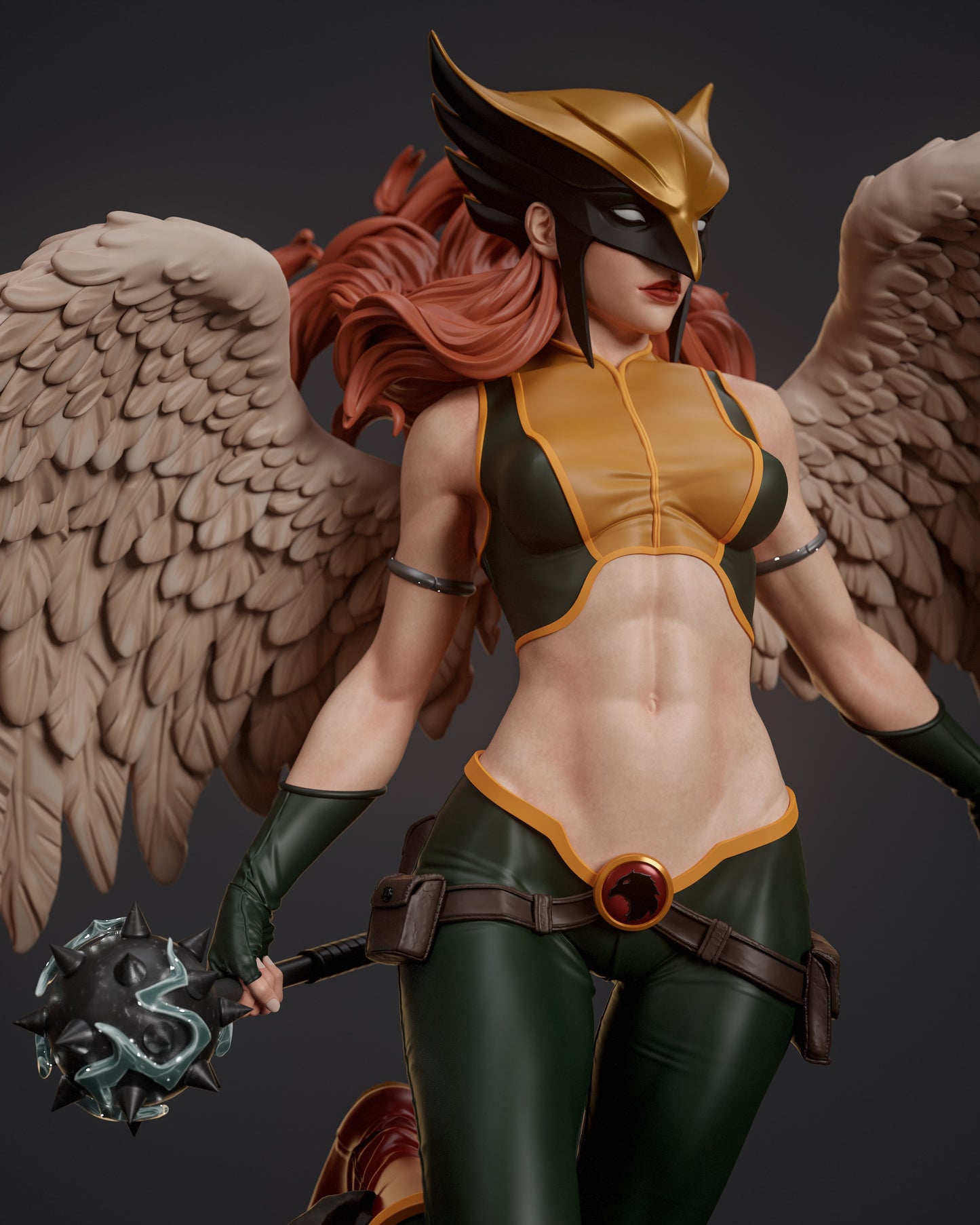 Hawkgirl - Unassembled and Unpainted Garage Kit - Model Designed by Abe3d
