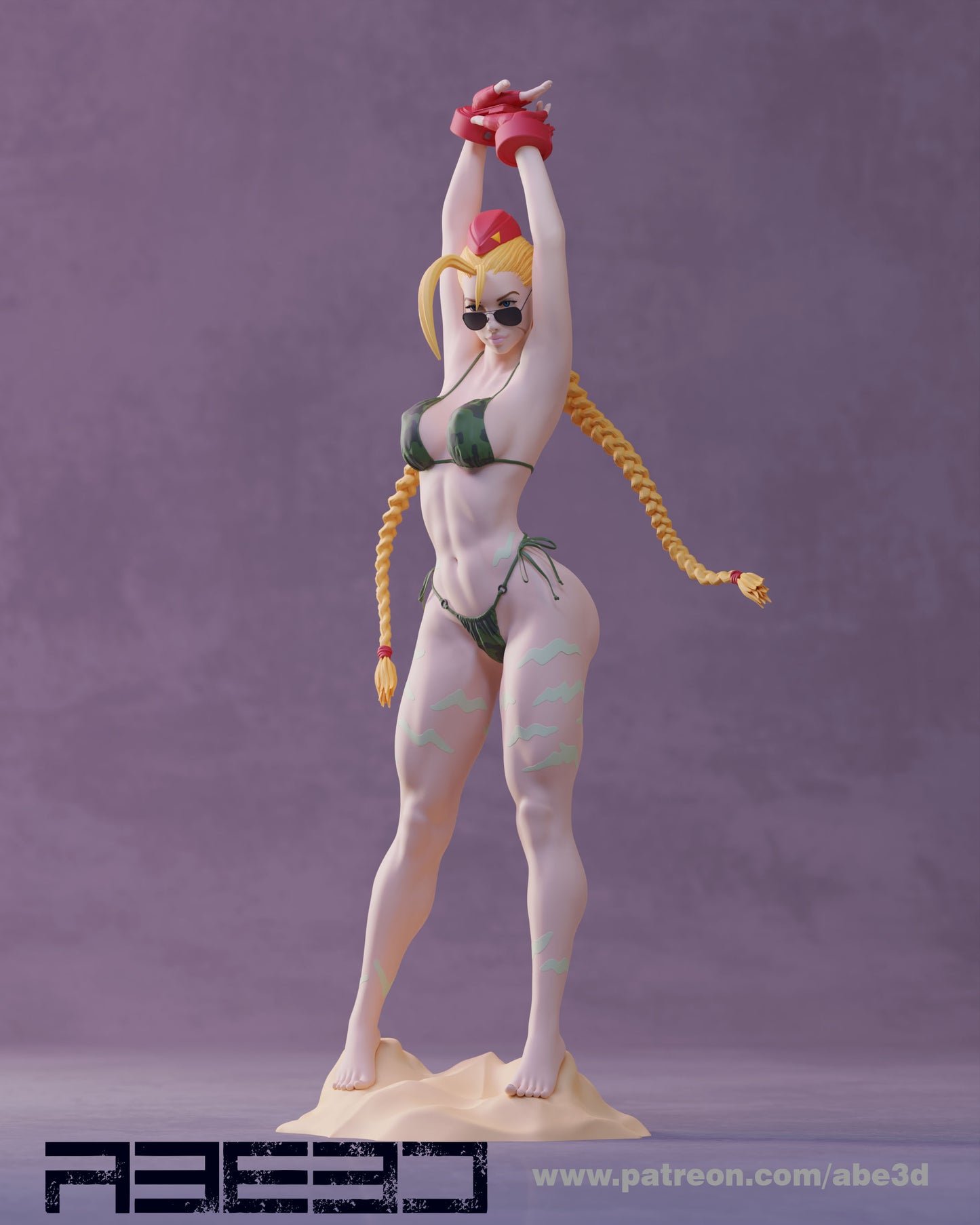 Cammy Bikini - Unassembled and Unpainted Garage Kit - Model Designed by Abe3d