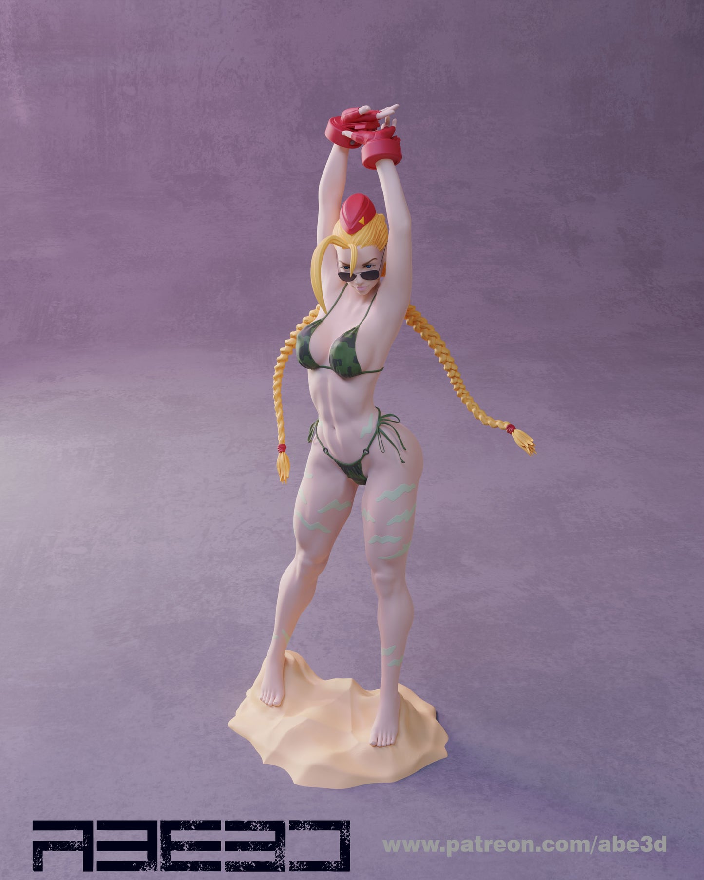 Cammy Bikini - Unassembled and Unpainted Garage Kit - Model Designed by Abe3d