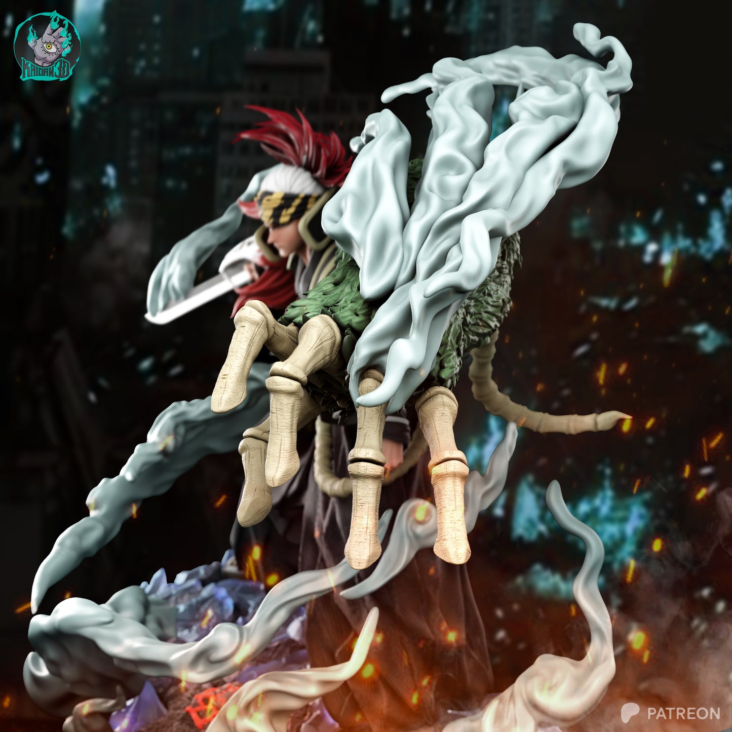 Renji - Unassembled and Unpainted Garage Kit - Model Designed by Kaidan3D