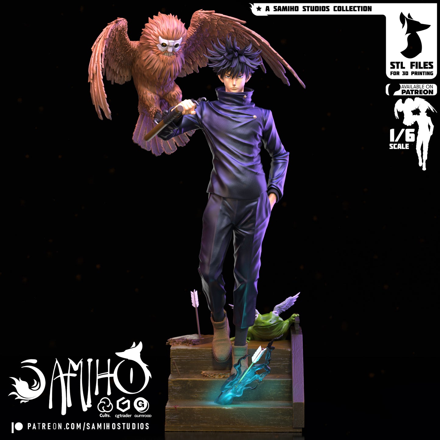 Megumi - Unassembled and Unpainted Garage Kit - Model Designed by Samiho Studios