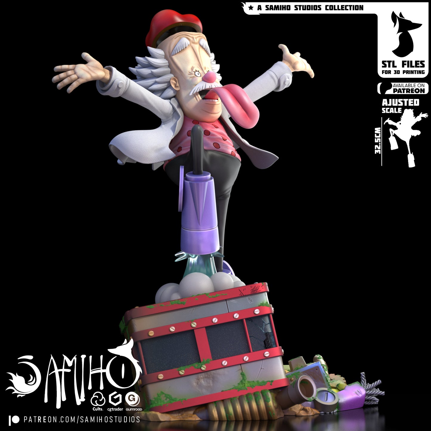 Vegapunk - Unassembled and Unpainted Garage Kit - Model Designed by Samiho Studios