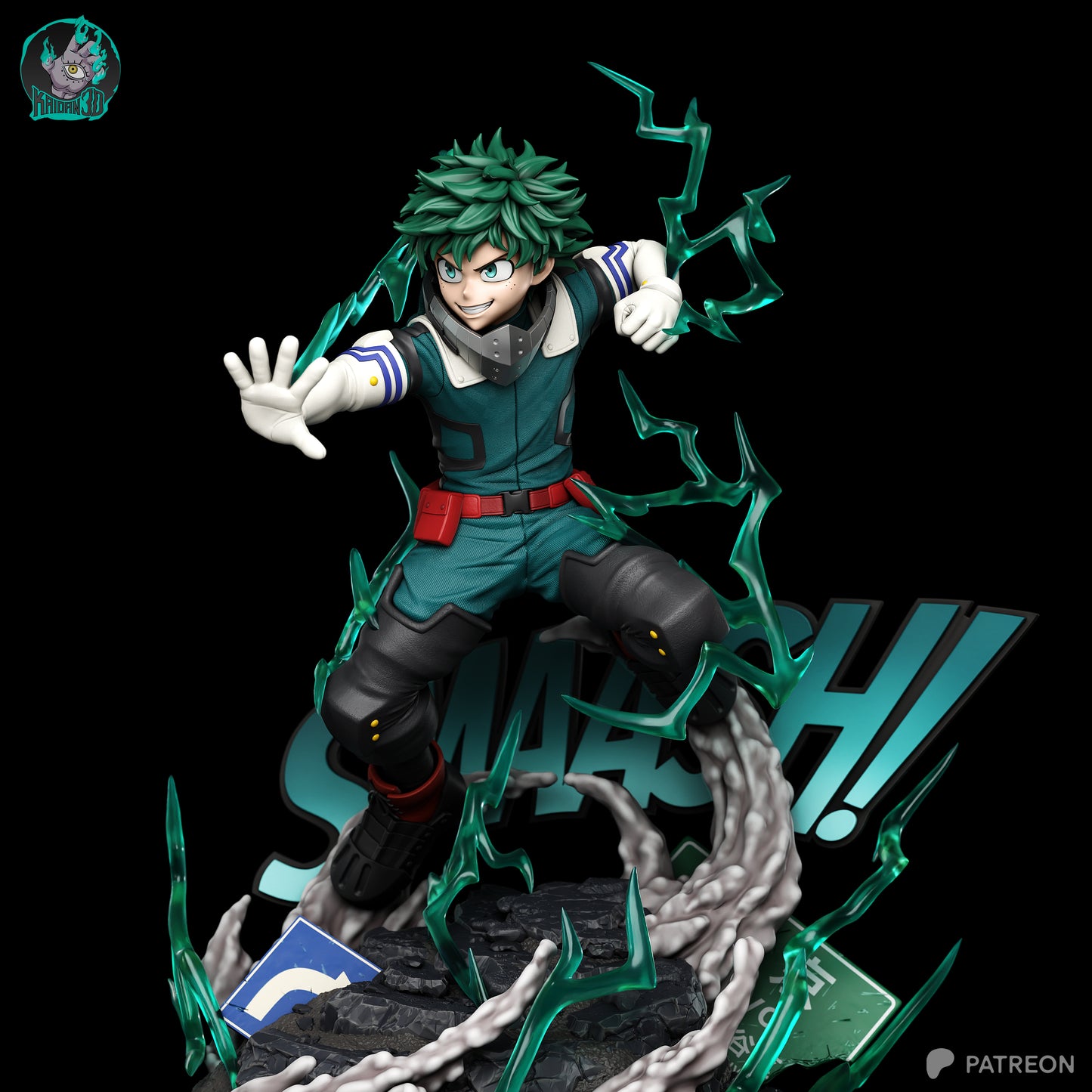 Midoriya (Deku) - Unassembled and Unpainted Garage Kit - Model Designed by Kaidan3D