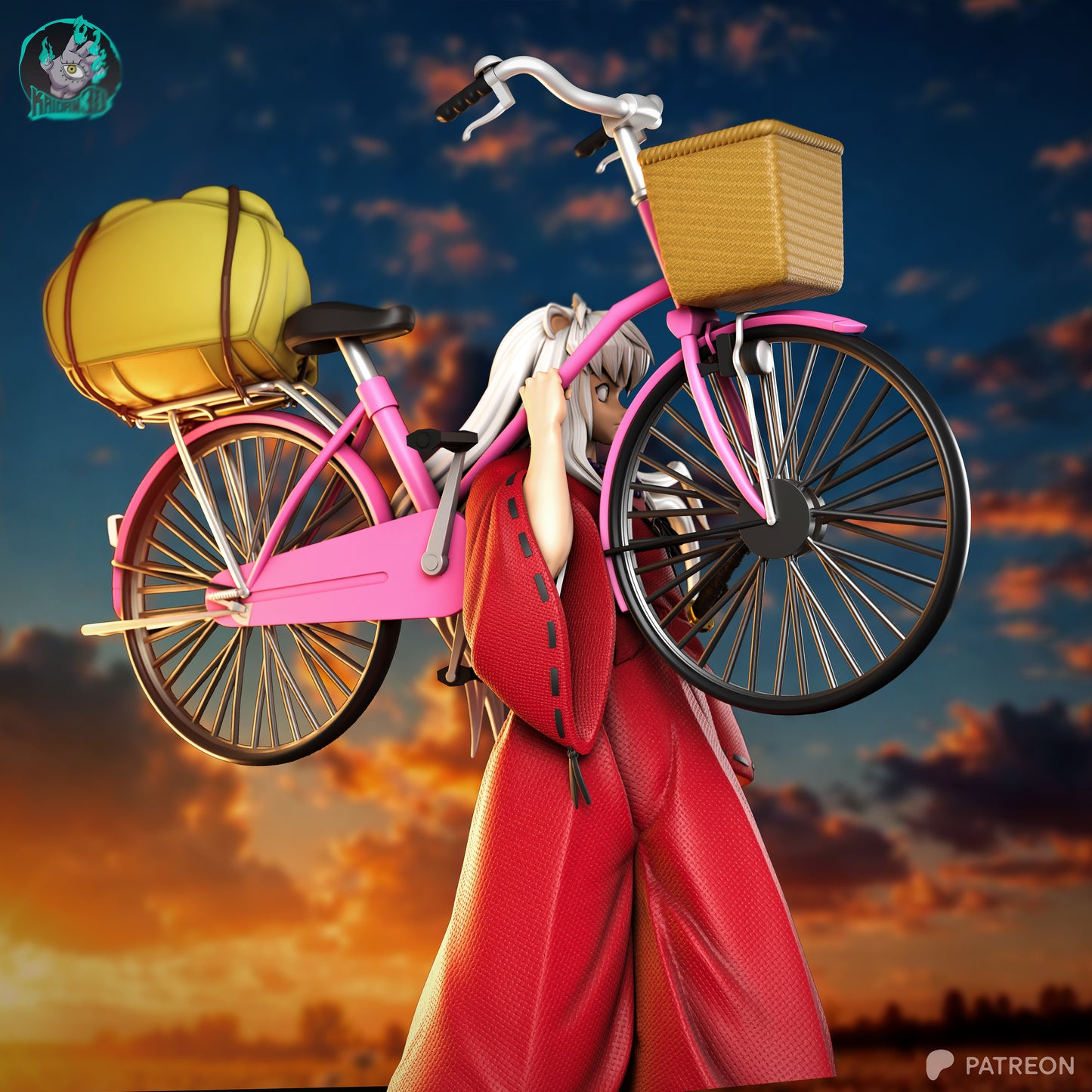 Inuyasha - Unassembled and Unpainted Garage Kit - Model Designed by Kaidan3D