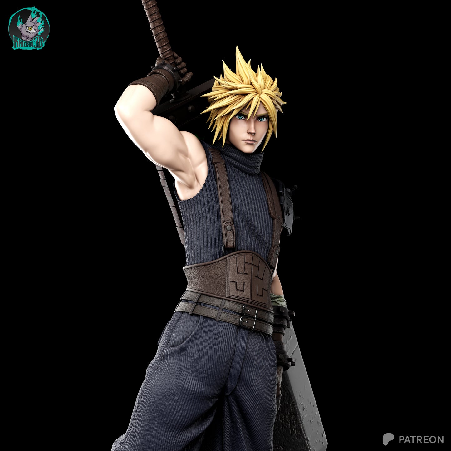Cloud - Unassembled and Unpainted Garage Kit - Model Designed by Kaidan 3D