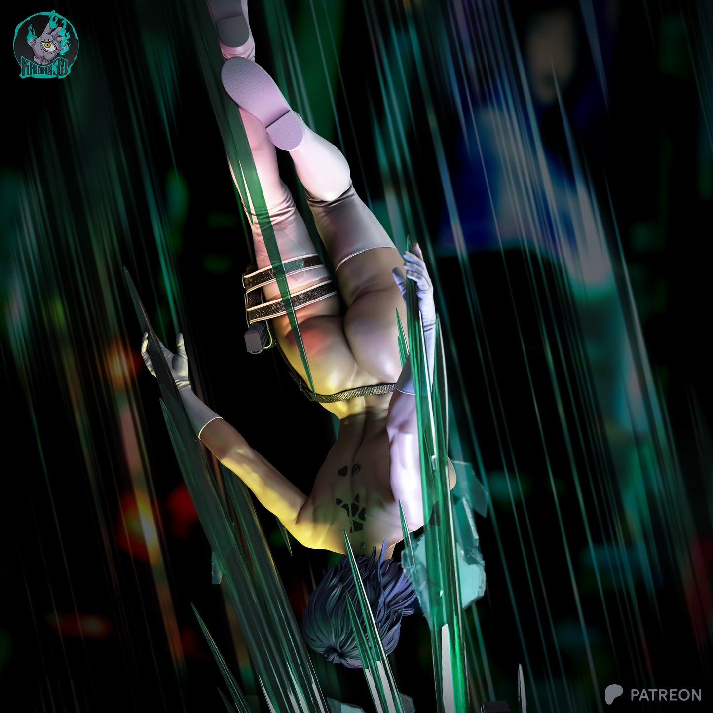 Mokoto Kusanagi - Unassembled and Unpainted Garage Kit - Model Designed by Kaidan3D