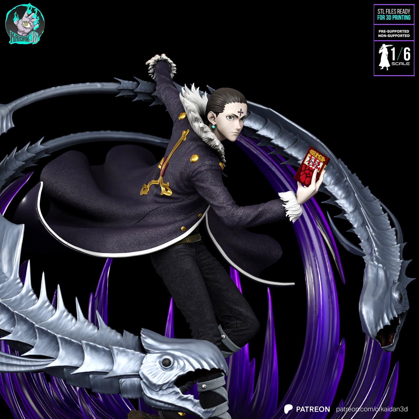 Chrollo Lucifer - Unassembled and Unpainted Garage Kit - Model Designed by Kaidan3D