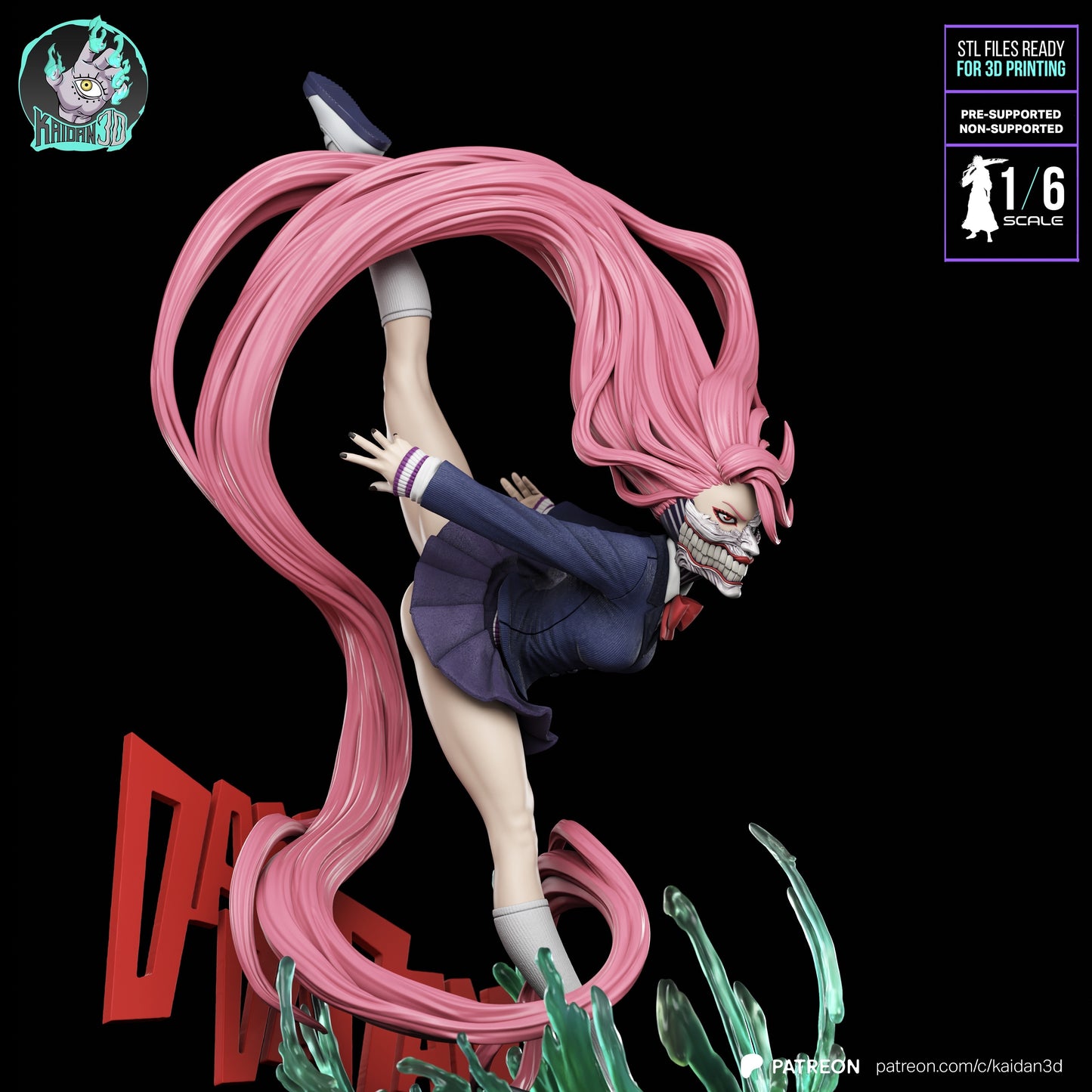 Aira Shiratori - (HEAD VARIANTS INCLUDED) Unassembled and Unpainted Garage Kit - Model Designed by Kaidan3D