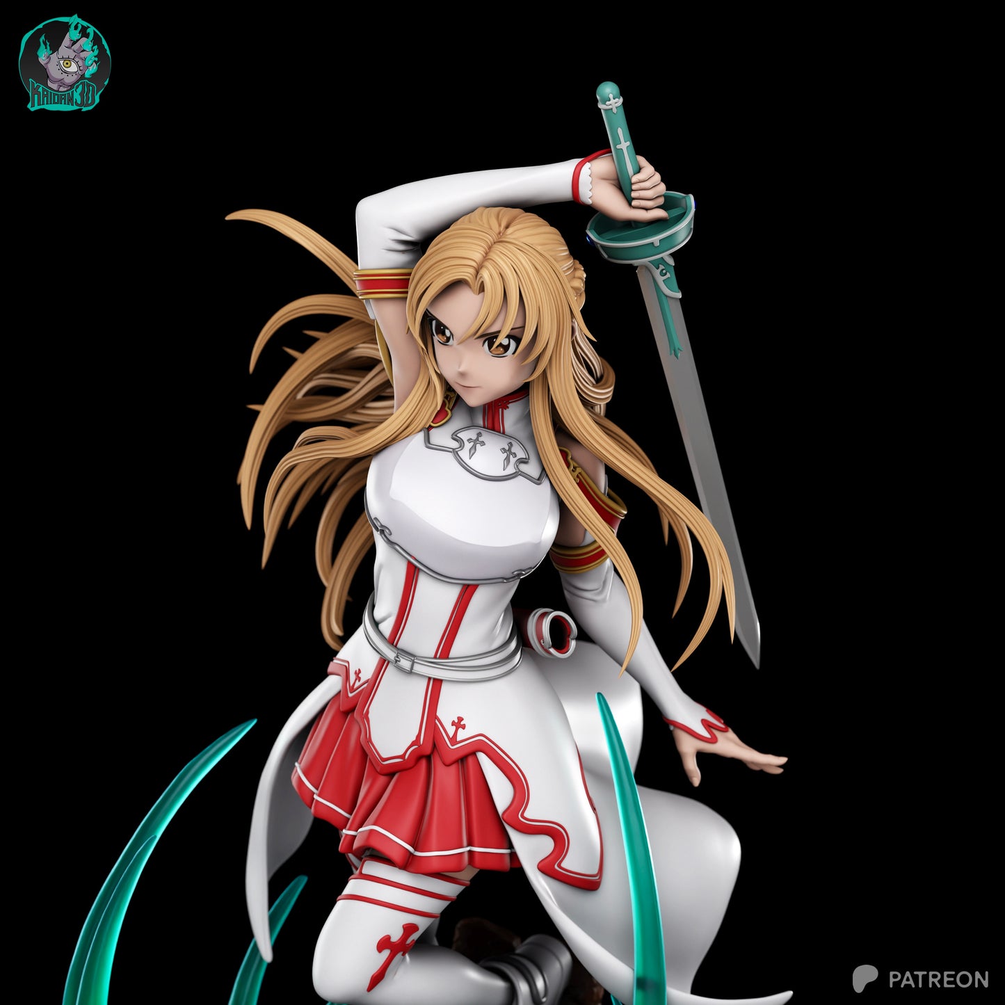Asuna - Unassembled and Unpainted Garage Kit - Model Designed by Kaidan3D