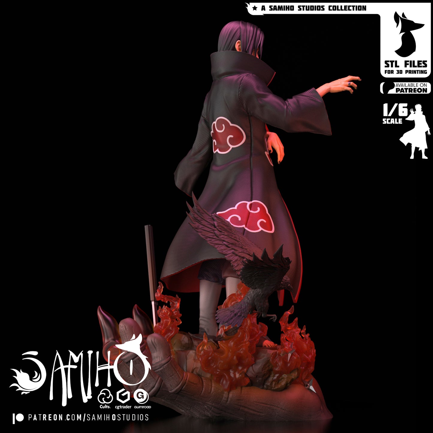 Itachi - Unassembled and Unpainted Garage Kit - Model Designed by Samiho Studios