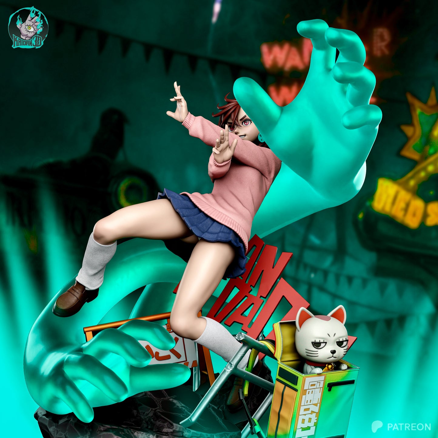 Momo - Unassembled and Unpainted Garage Kit - Model Designed by Kaidan3D