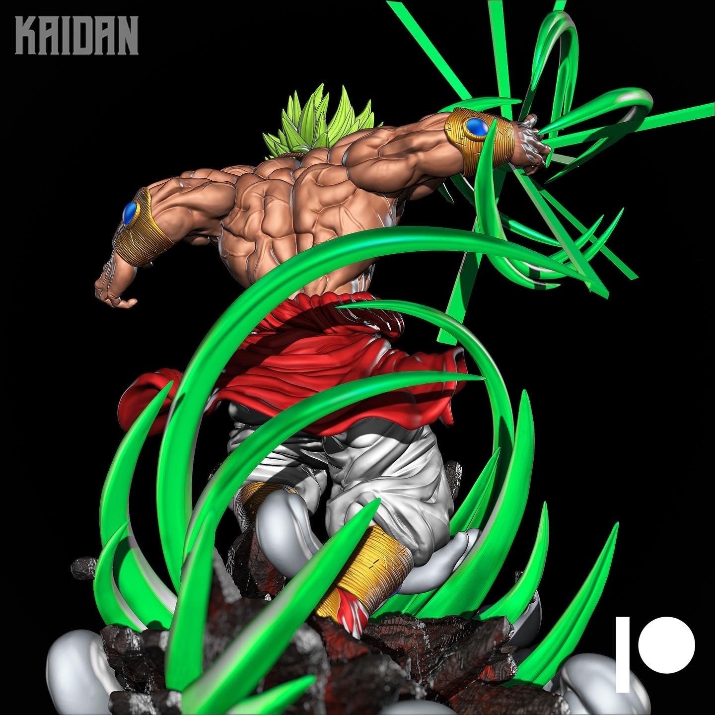 Broly - Unassembled and Unpainted Garage Kit - Model Designed by Kaidan3D