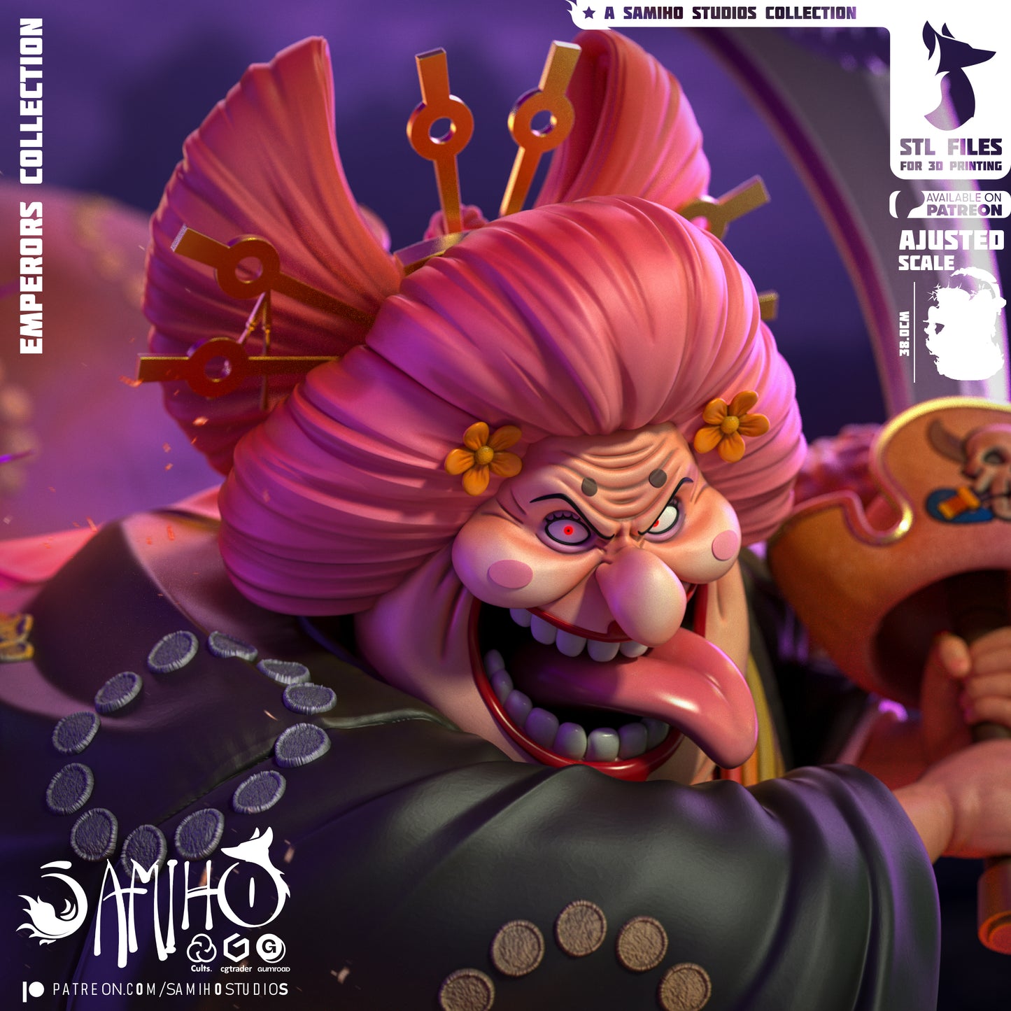 Big Mom - Unassembled and Unpainted Garage Kit - Model Designed by Samiho Studios