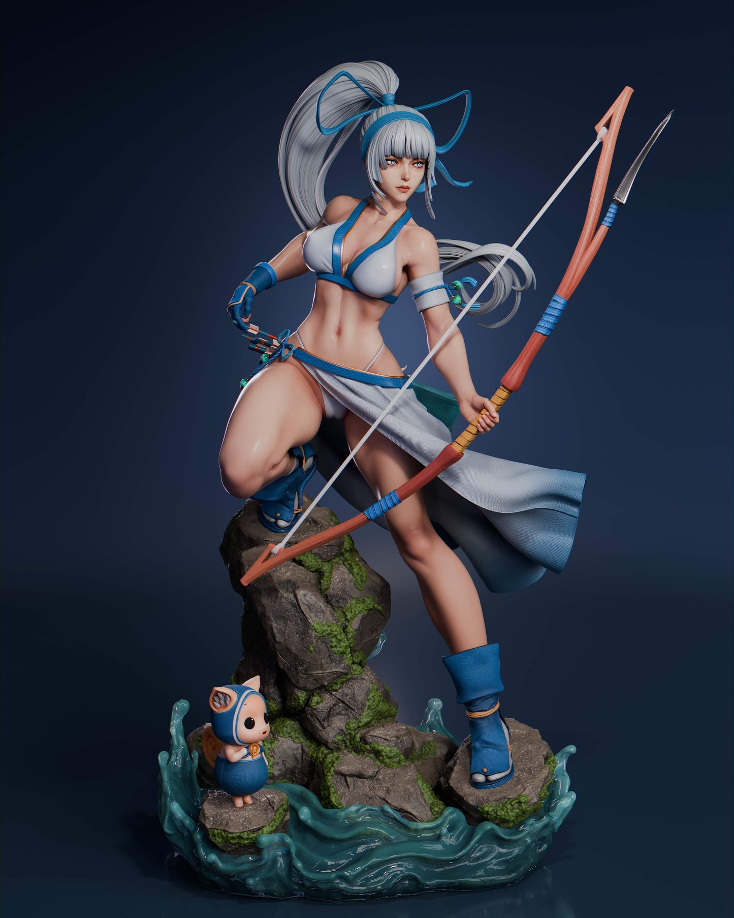 Mina - Unassembled and Unpainted Garage Kit - Model Designed by Abe3D/Davi