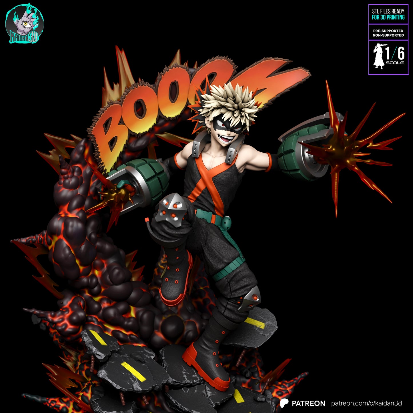 Katsugi Bakugo - Unassembled and Unpainted Garage Kit - Model Designed by Kaidan3D