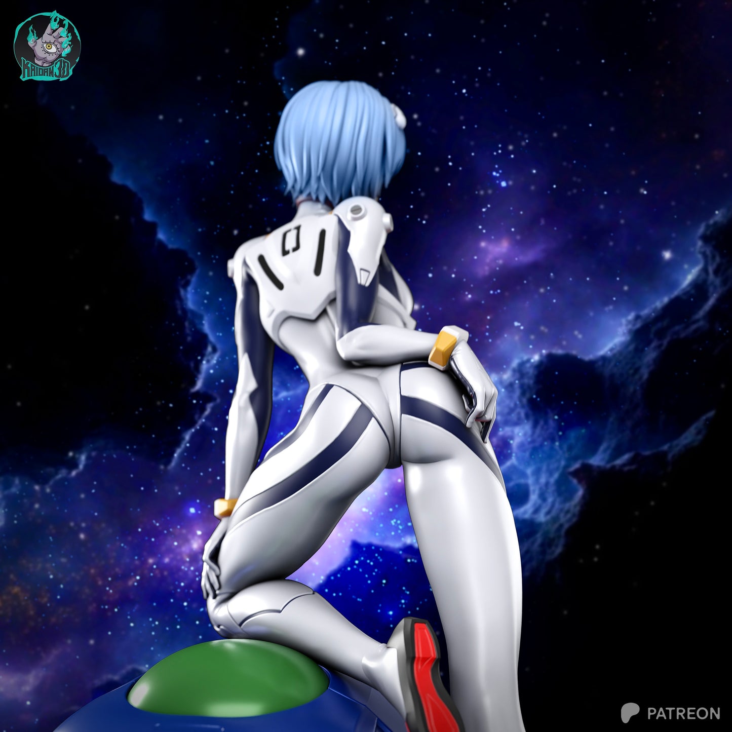 Rei - Unassembled and Unpainted Garage Kit - Model Designed by Kaidan3D