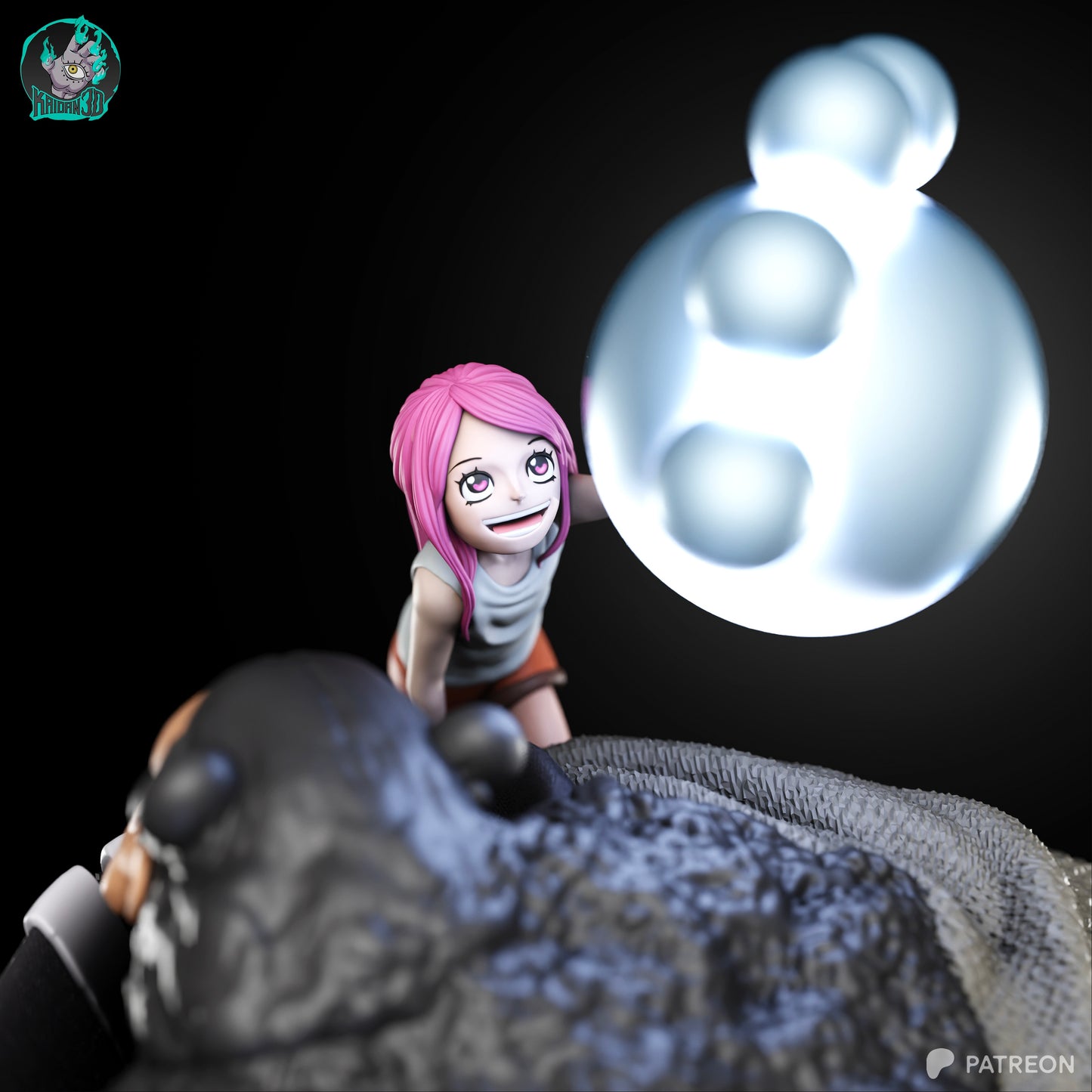 Kuma x Bonney - Unassembled and Unpainted Garage Kit - Model Designed by Kaidan3D