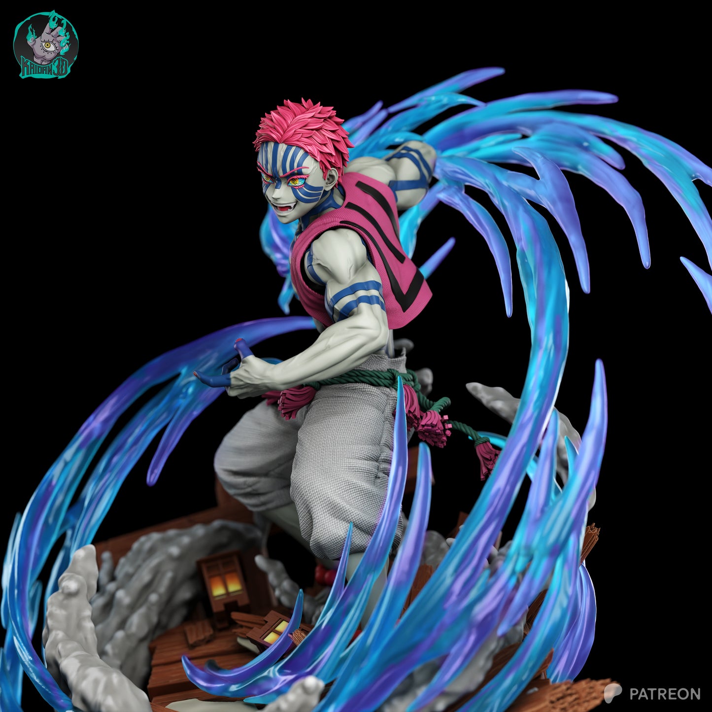 Akaza - Unassembled and Unpainted Garage Kit - Model Designed by Kaidan 3D