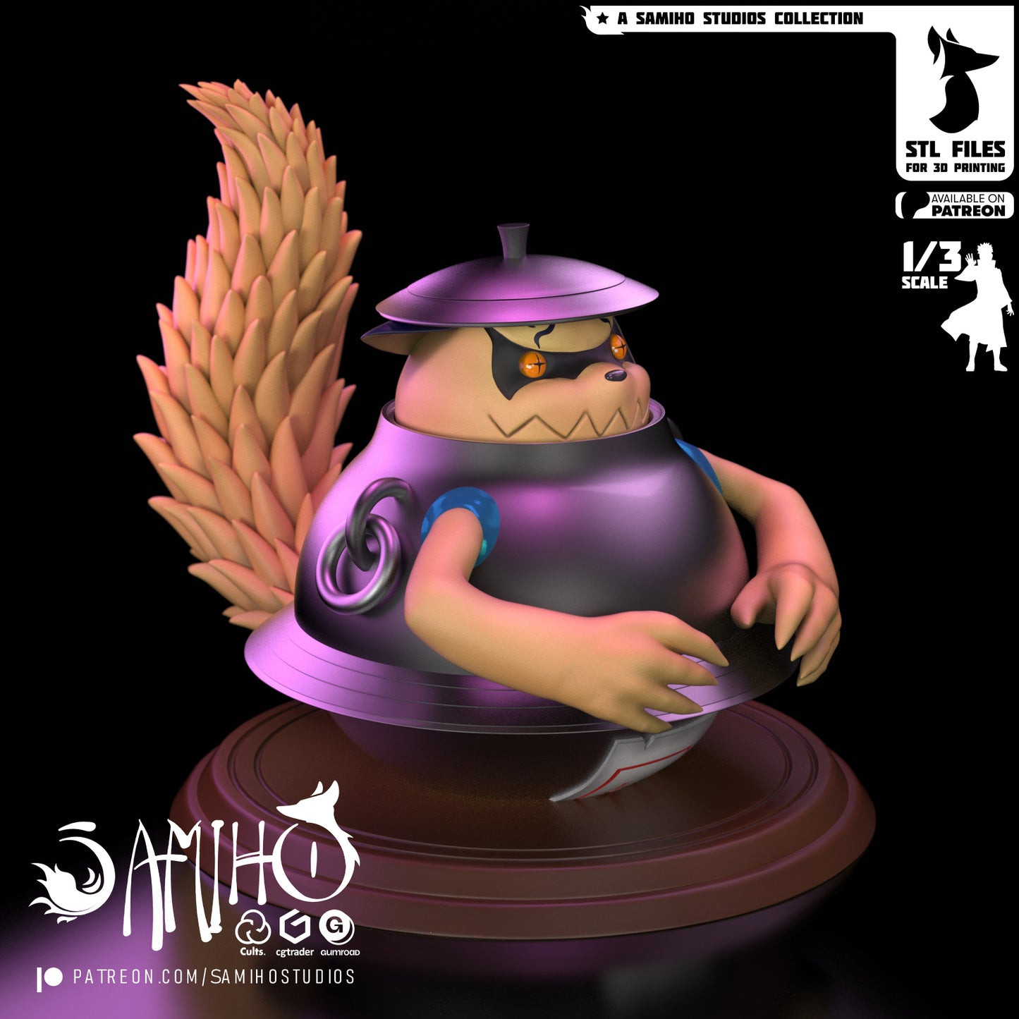 Teapot Shukau - Unassembled and Unpainted Garage Kit - Model Designed by Samiho Studios