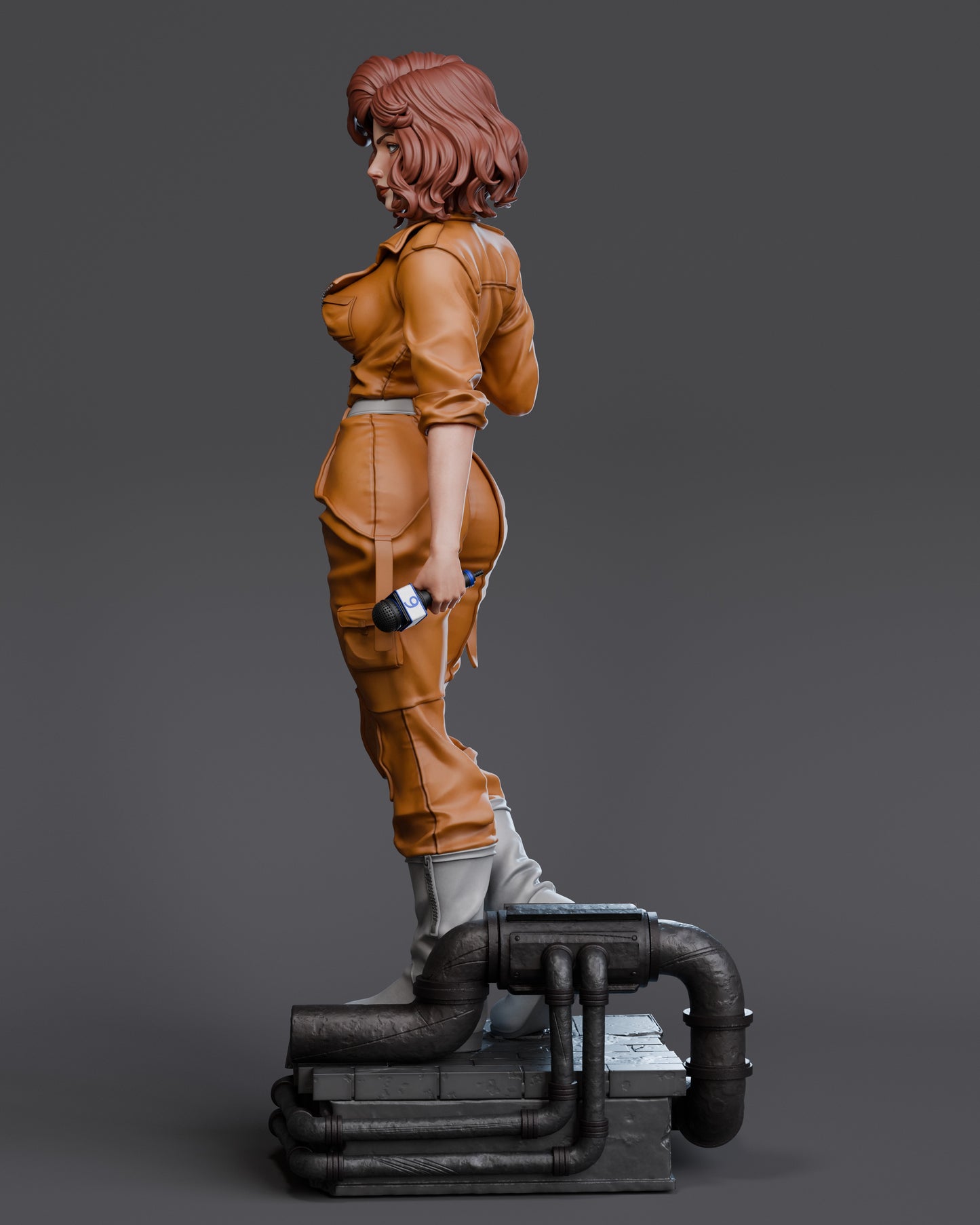 April O'Neil - Unassembled and Unpainted Garage Kit - Model Designed by Abe3d