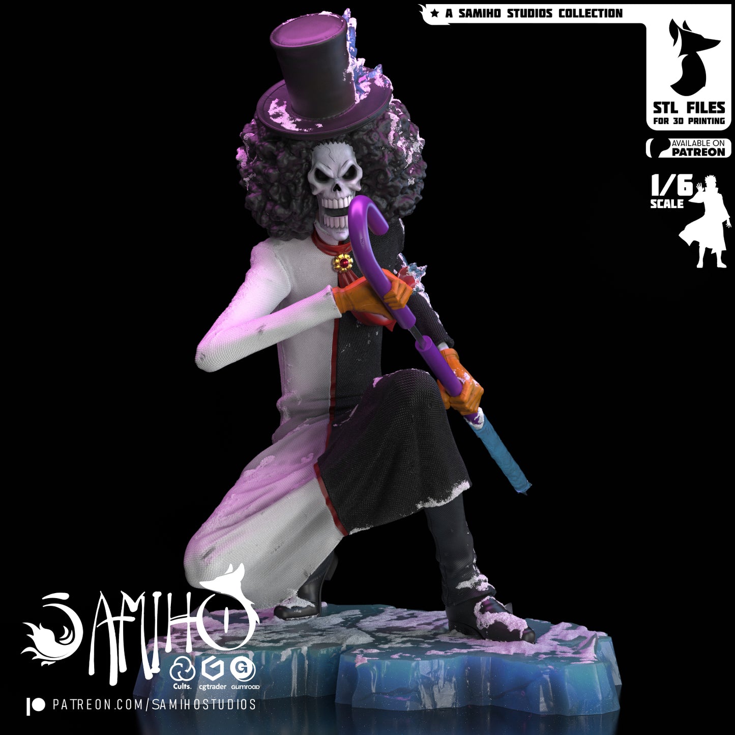Brook - Unassembled and Unpainted Garage Kit - Model Designed by Samiho Studios