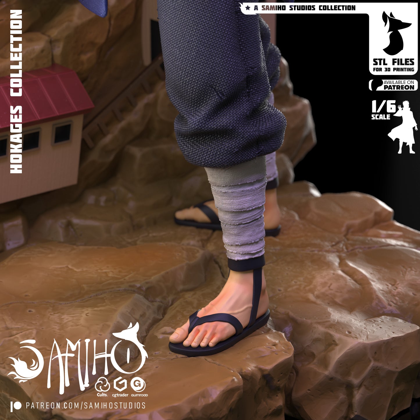Senju Tobirama - Unassembled and Unpainted Garage Kit - Model Designed by Samiho Stuidos