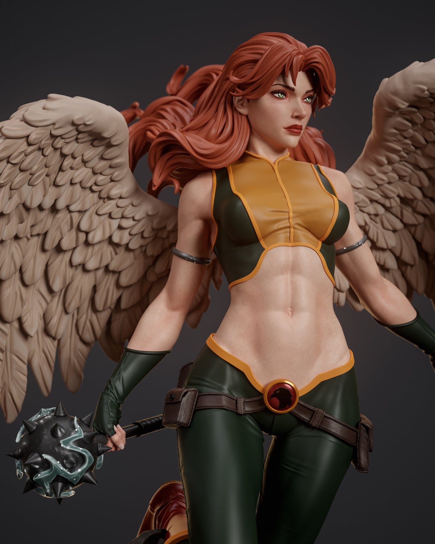 Hawkgirl - Unassembled and Unpainted Garage Kit - Model Designed by Abe3d