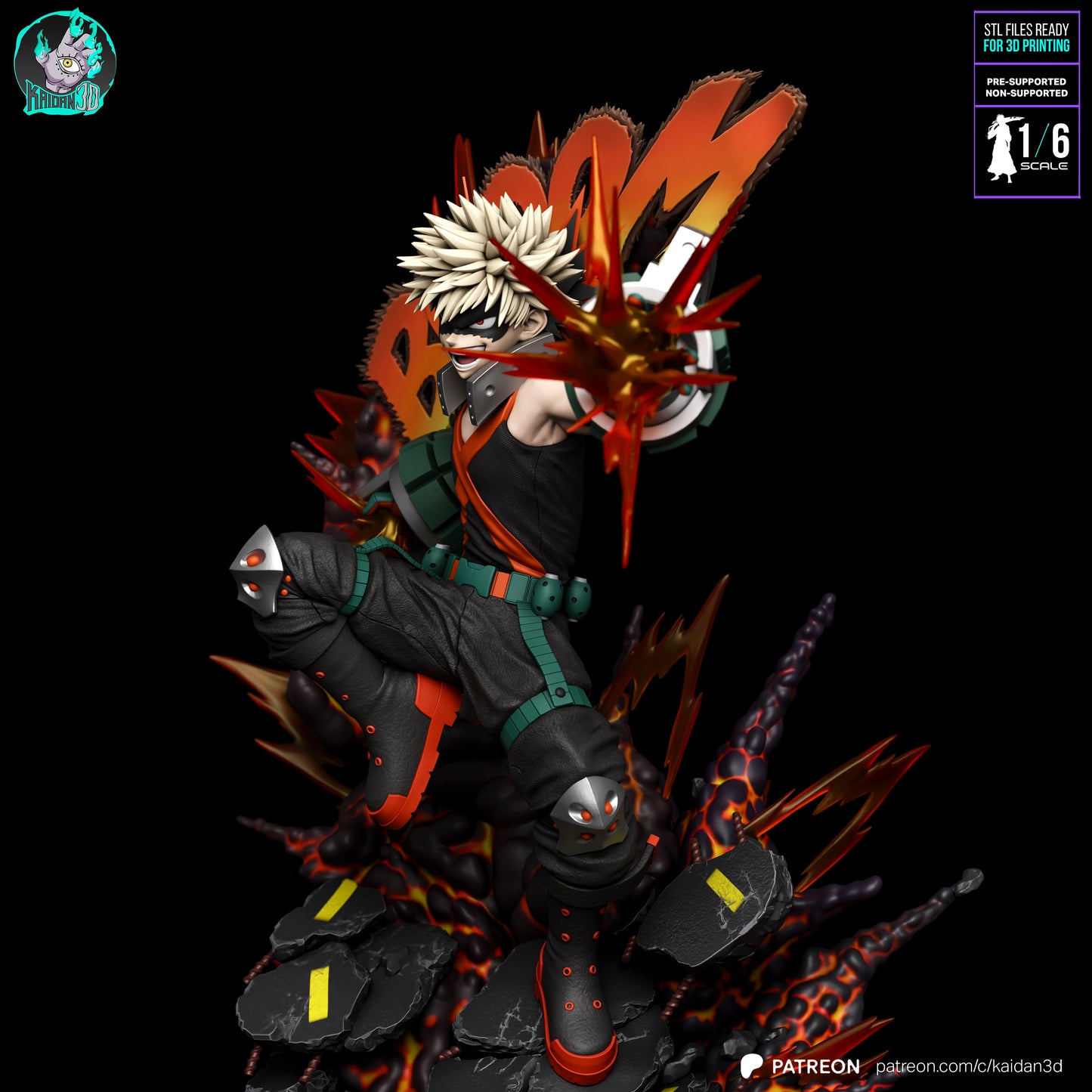 Katsugi Bakugo - Unassembled and Unpainted Garage Kit - Model Designed by Kaidan3D