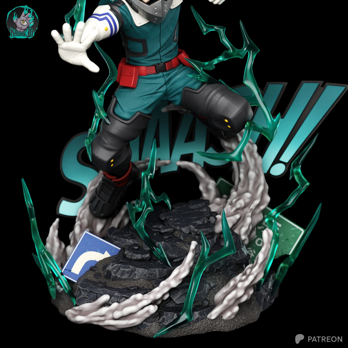 Midoriya (Deku) - Unassembled and Unpainted Garage Kit - Model Designed by Kaidan3D