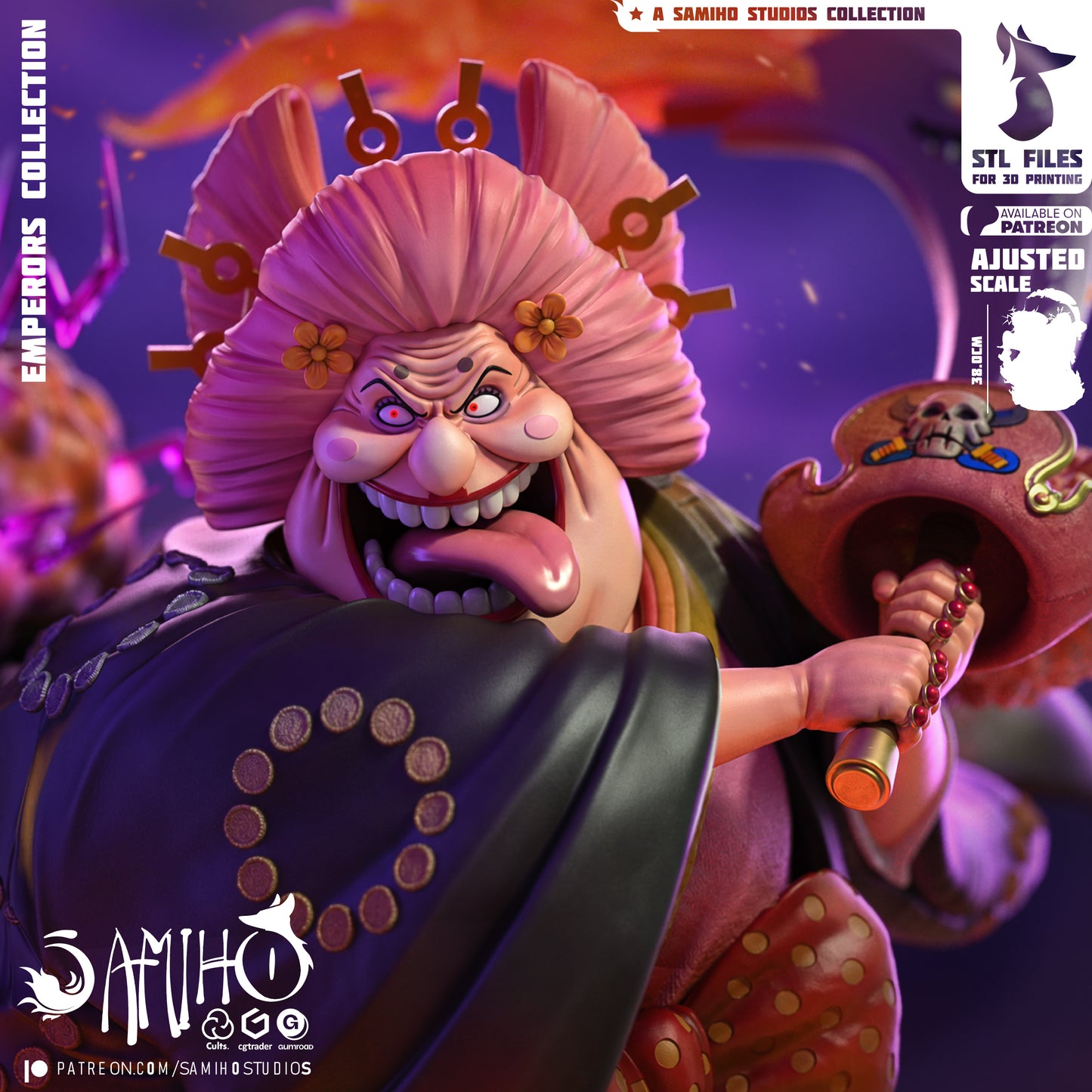 Big Mom - Unassembled and Unpainted Garage Kit - Model Designed by Samiho Studios