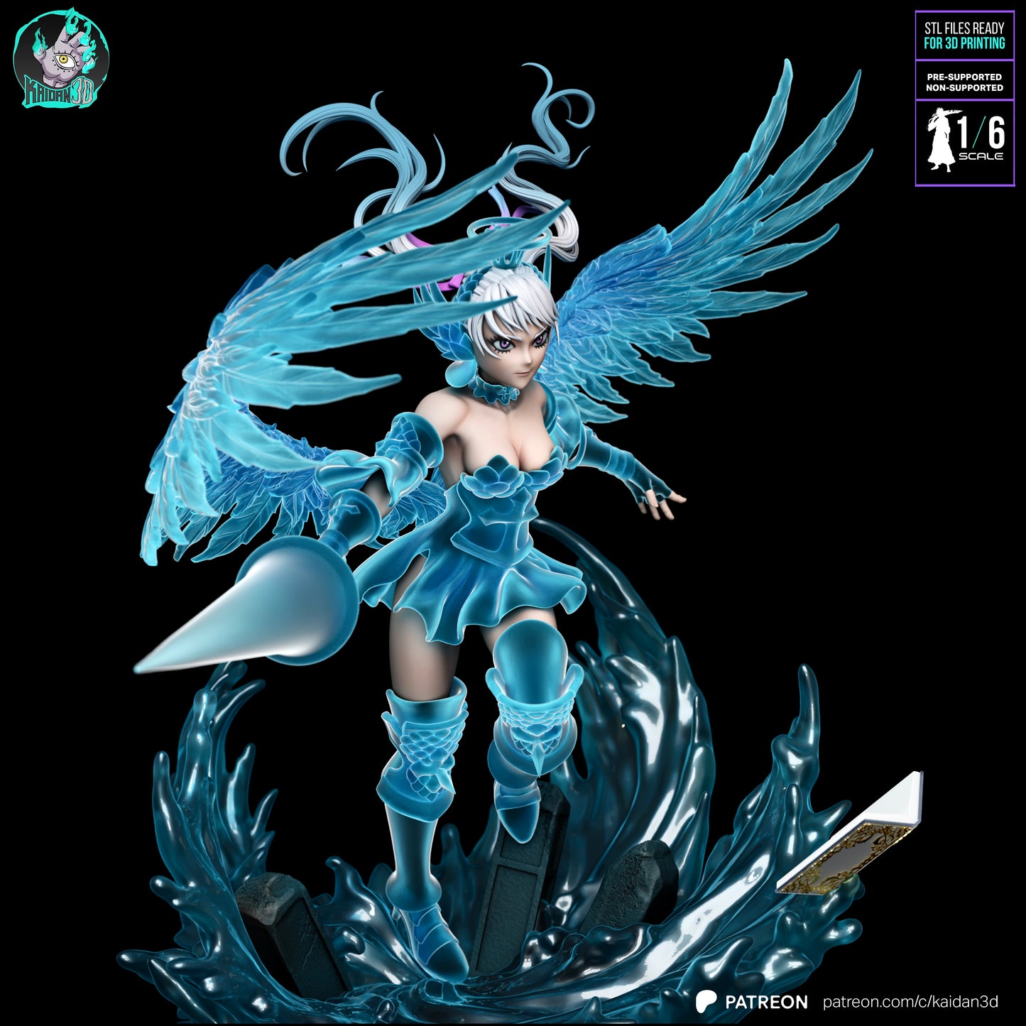 Noelle Silva - Unassembled and Unpainted Garage Kit - Model Designed by Kaidan3D