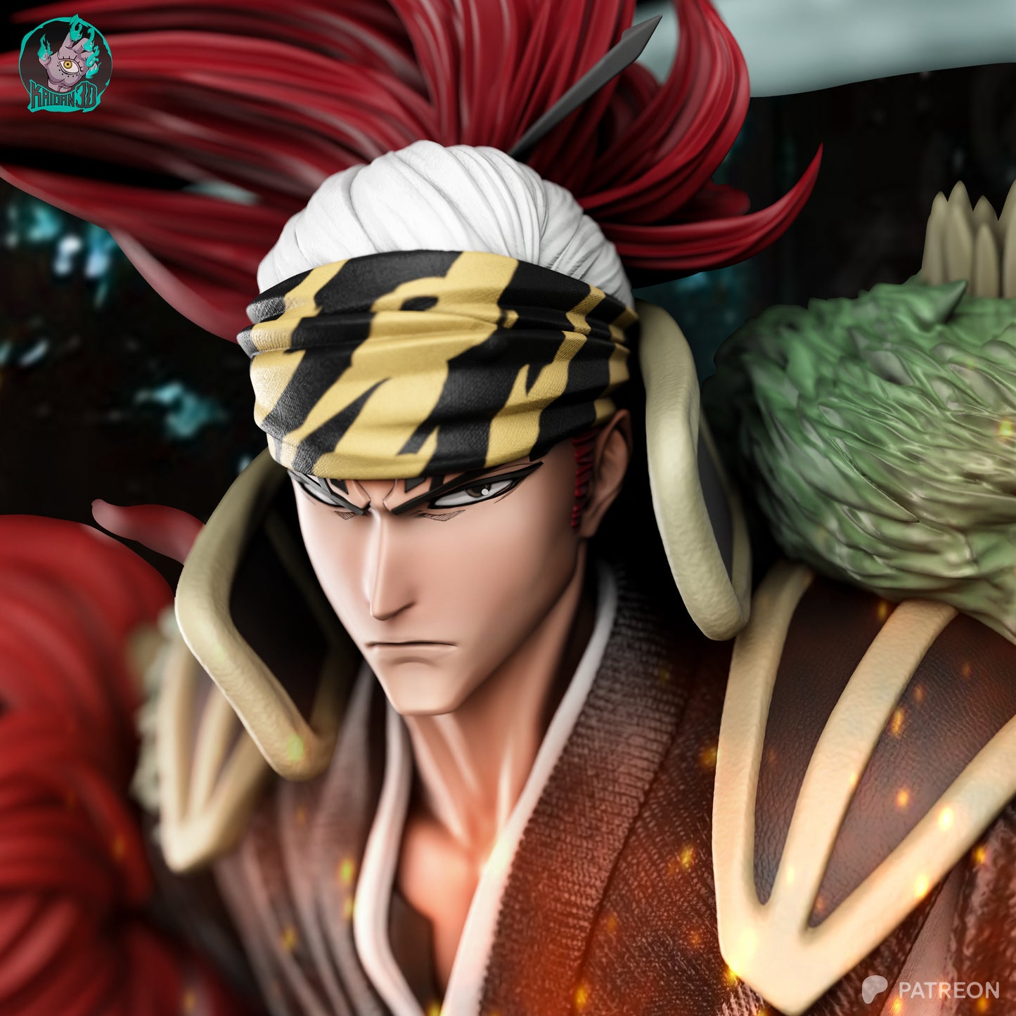 Renji - Unassembled and Unpainted Garage Kit - Model Designed by Kaidan3D