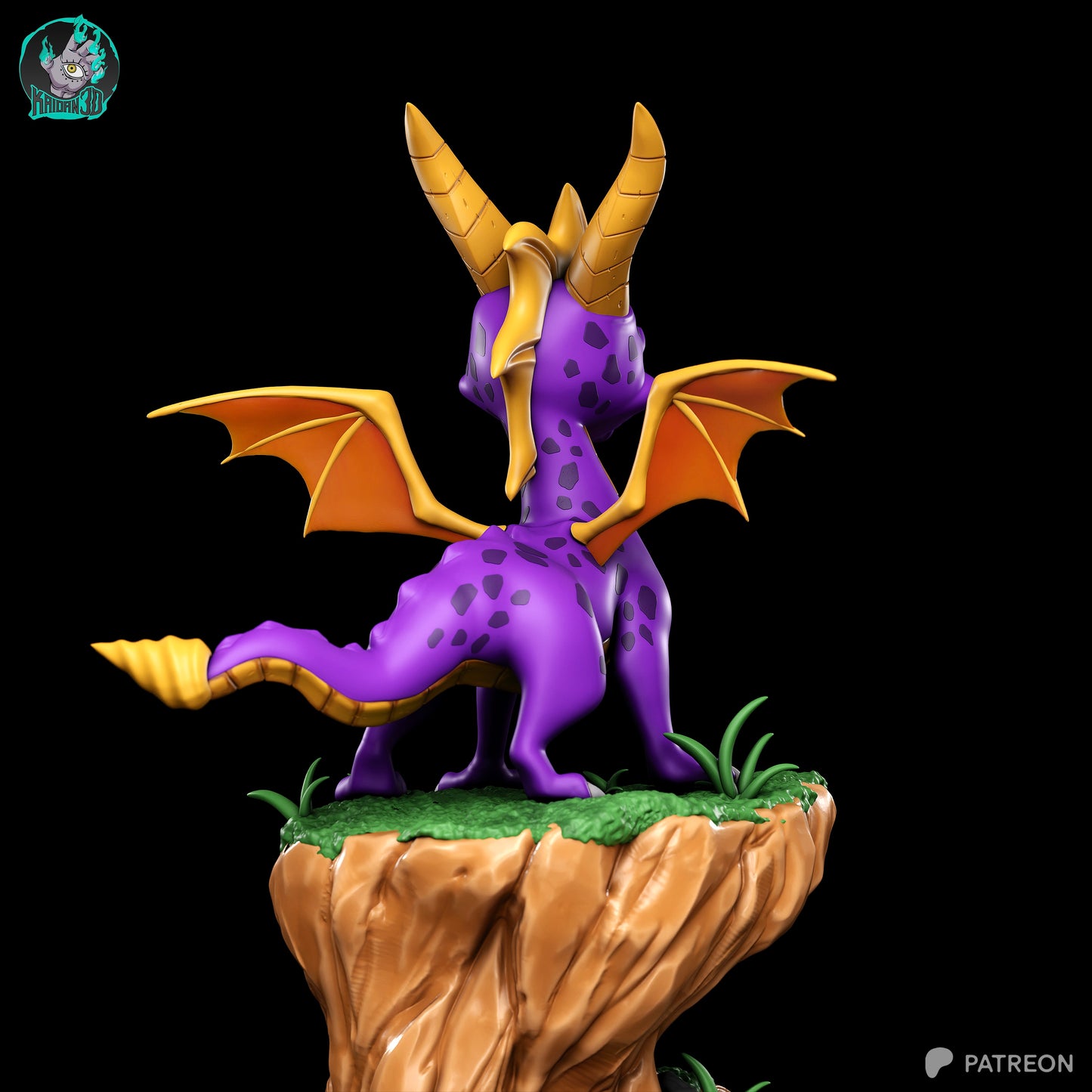Spyro - Unassembled and Unpainted Garage Kit - Model Designed by Kaidan3D