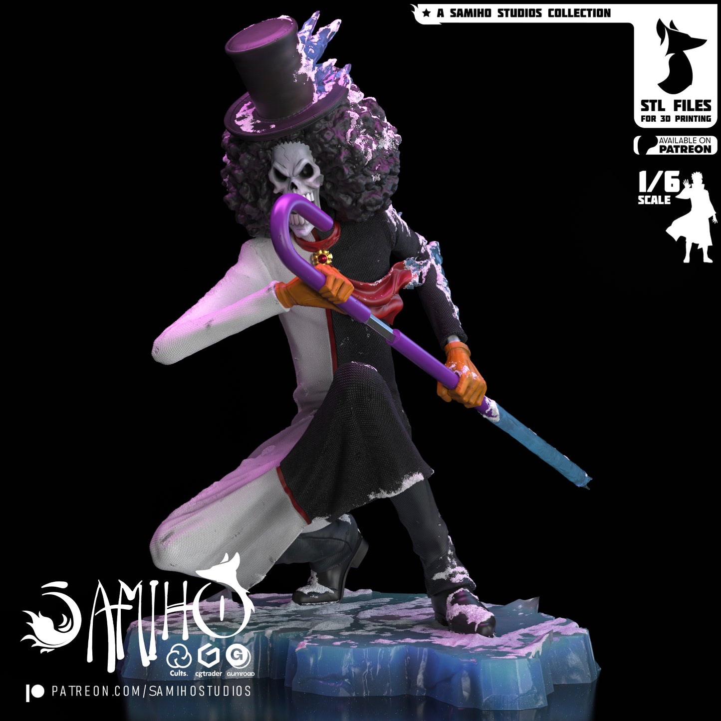 Brook - Unassembled and Unpainted Garage Kit - Model Designed by Samiho Studios