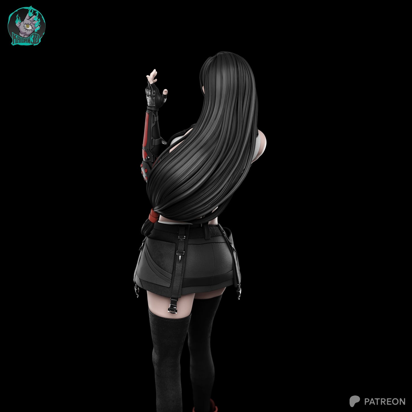 Tifa Lockhart - Unassembled and Unpainted Garage Kit - Model Designed by Kaidan3D
