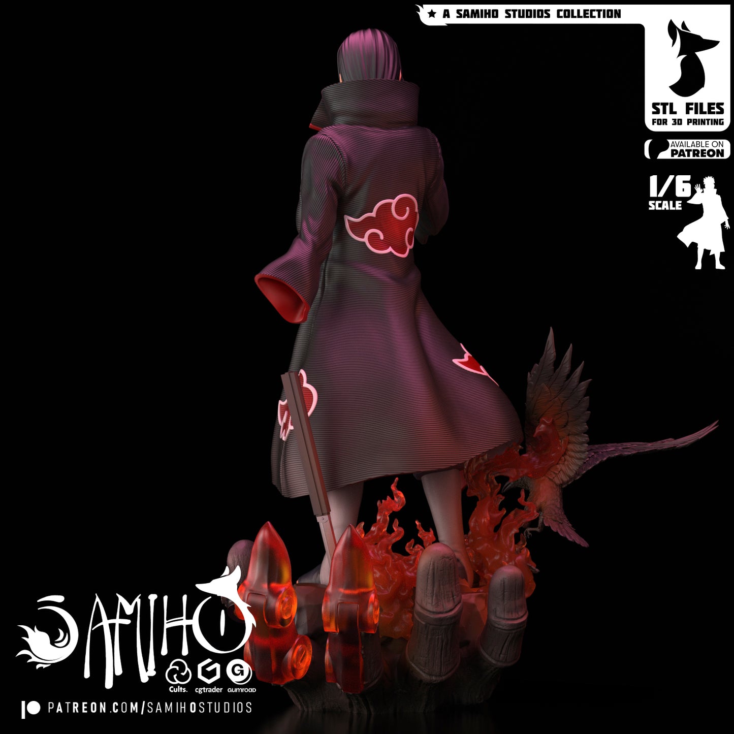 Itachi - Unassembled and Unpainted Garage Kit - Model Designed by Samiho Studios