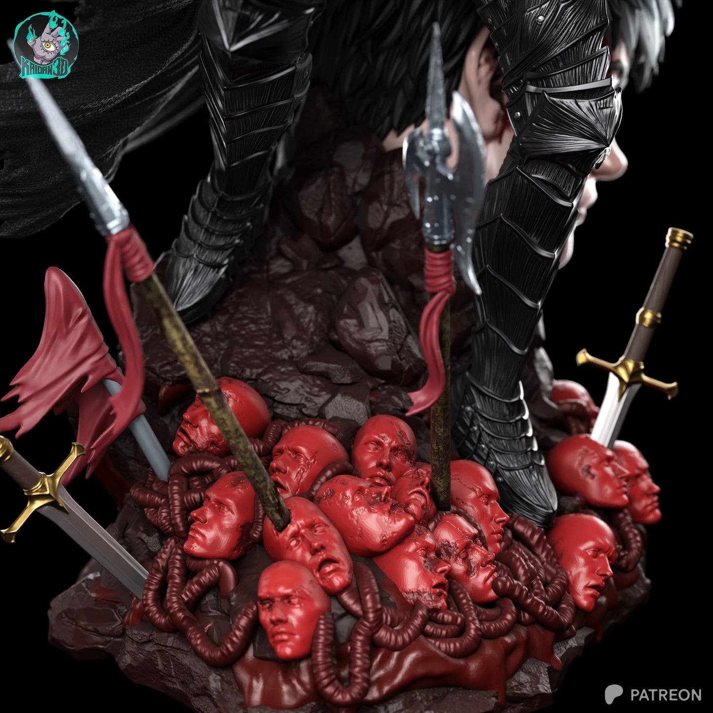 Guts - Unassembled and Unpainted Garage Kit - Model Designed by Kaidan 3D