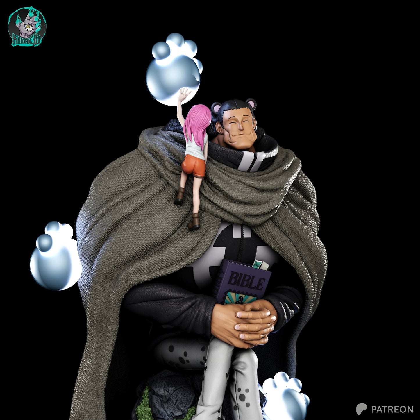 Kuma x Bonney - Unassembled and Unpainted Garage Kit - Model Designed by Kaidan3D
