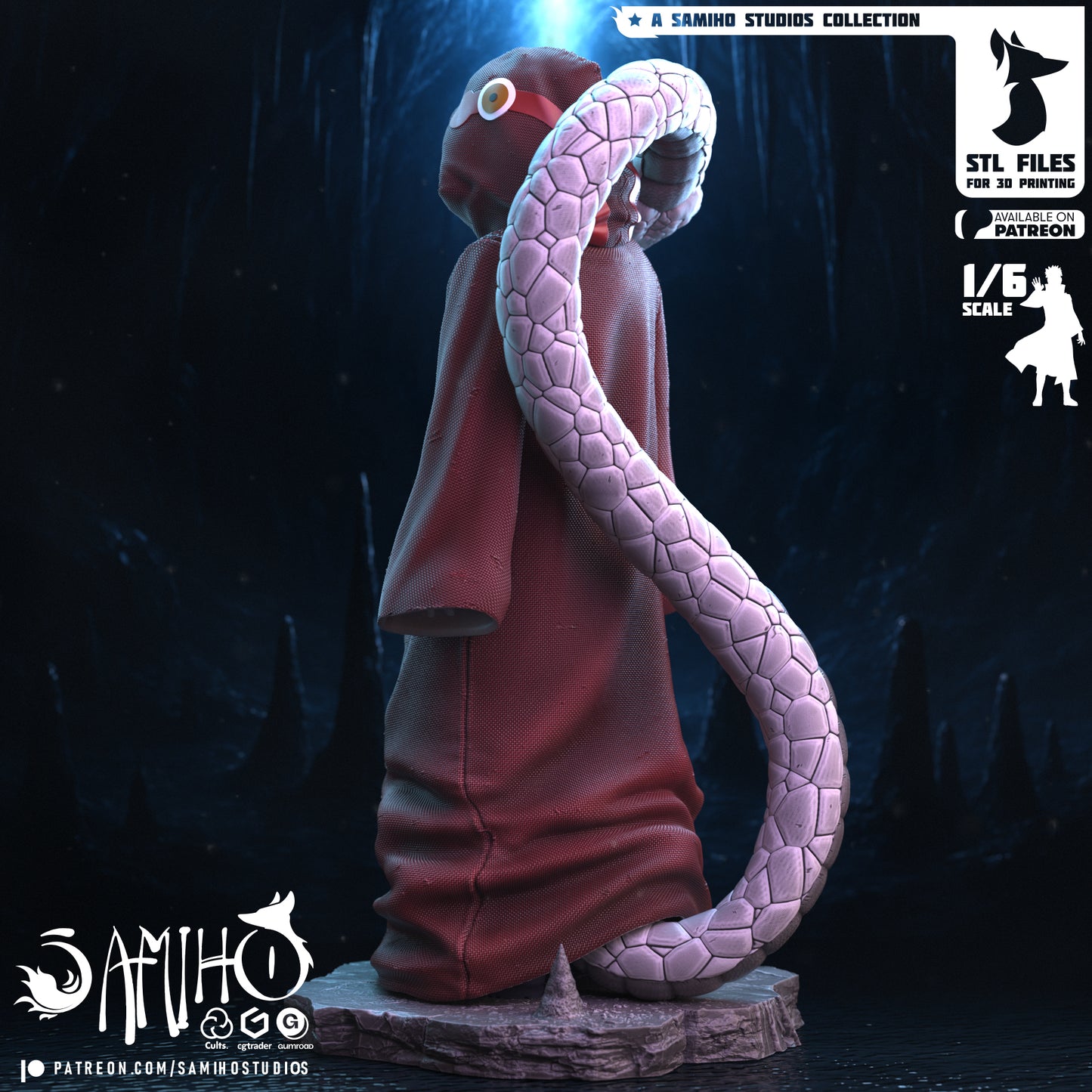Kabuto - Edo Tensei - Unassembled and Unpainted Garage Kit - Model Designed by Samiho Studios