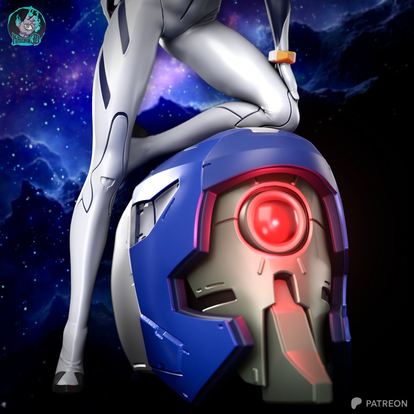 Rei - Unassembled and Unpainted Garage Kit - Model Designed by Kaidan3D