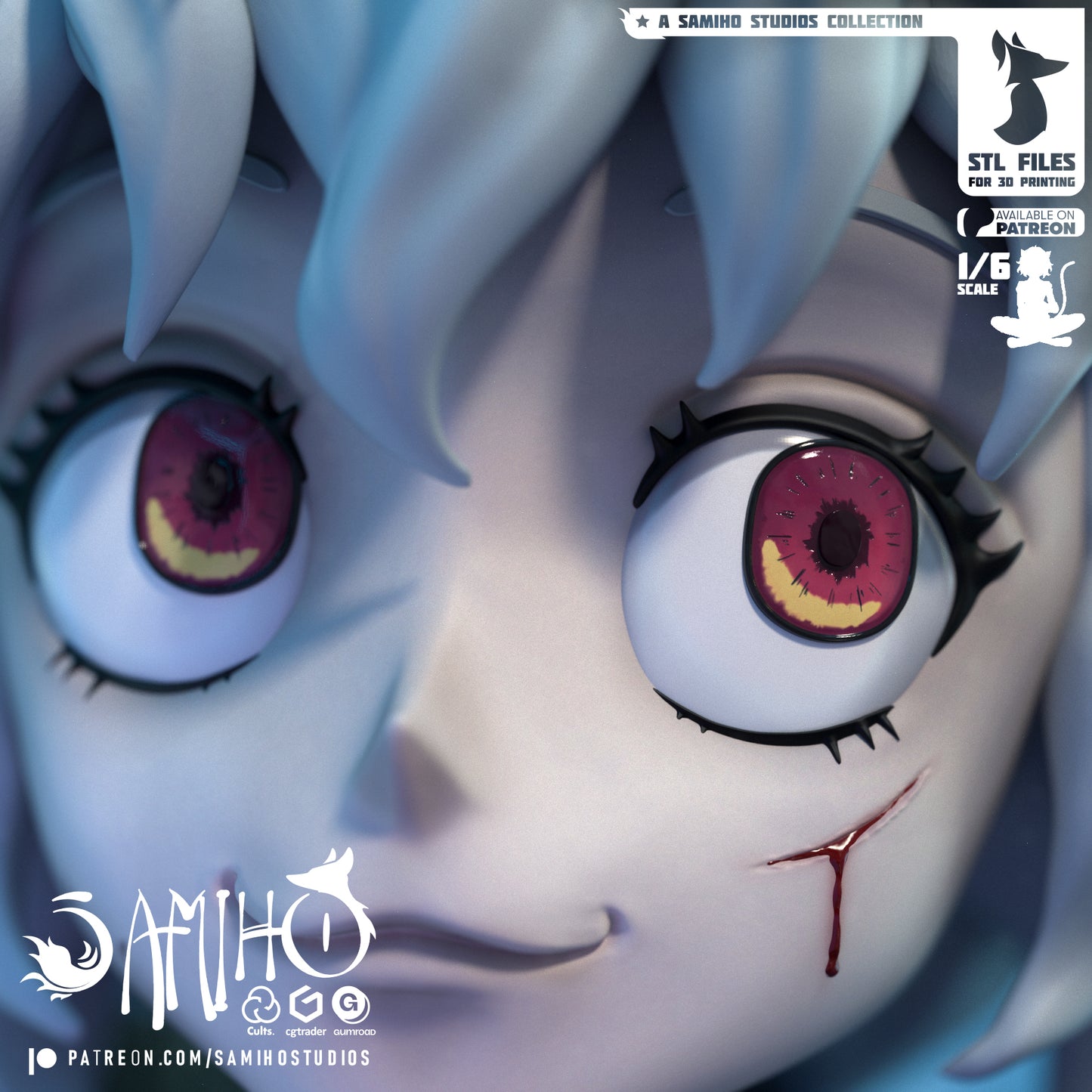 Neferpitou - Unassembled and Unpainted Garage Kit - Model Designed by Samiho Studios