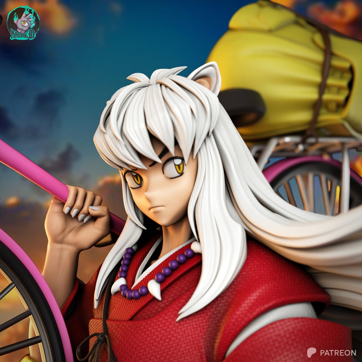 Inuyasha - Unassembled and Unpainted Garage Kit - Model Designed by Kaidan3D