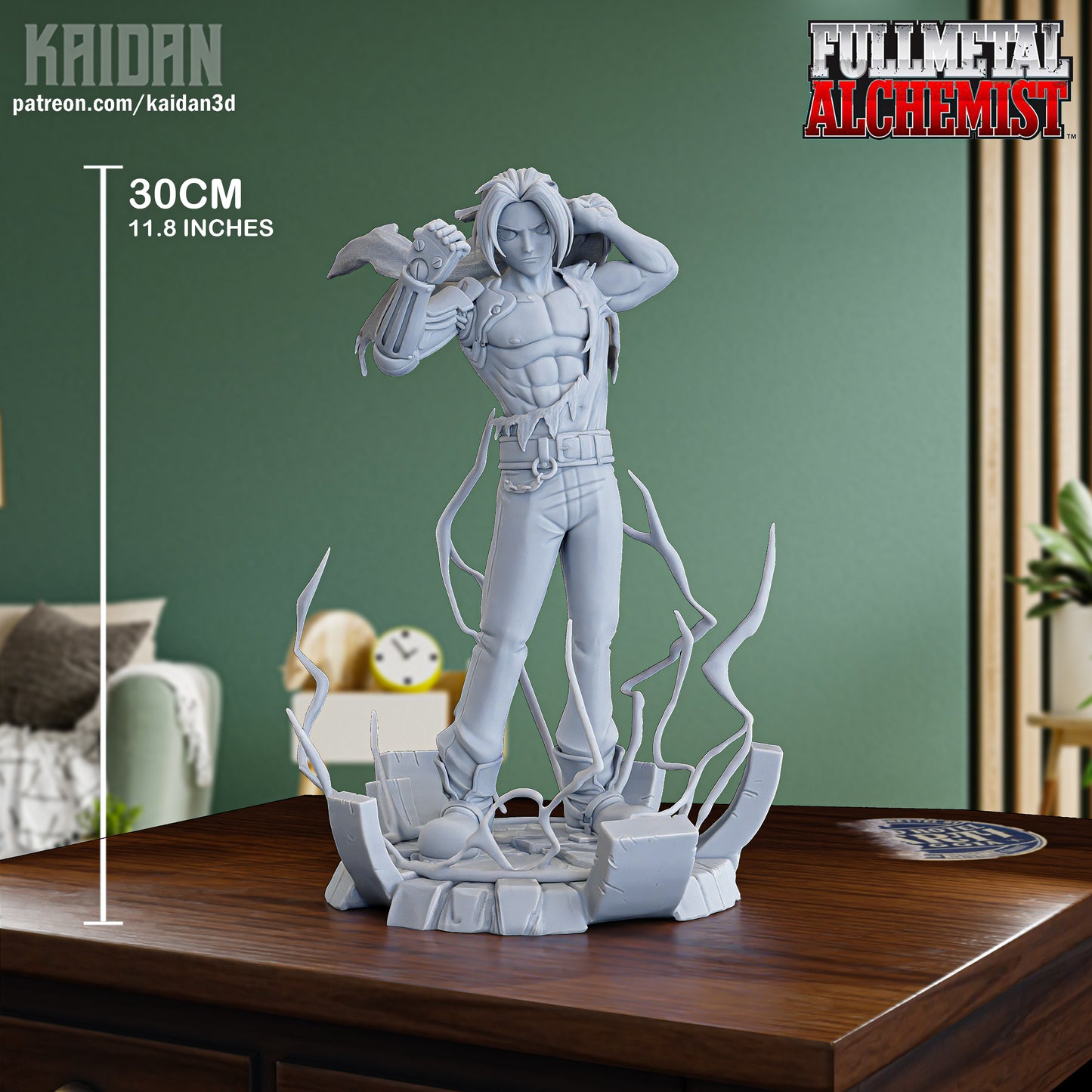 Edward - (ARM VARIANT PARTS INCLUDED) - Unassembled and Unpainted Garage Kit - Model Designed by Kaidan3D