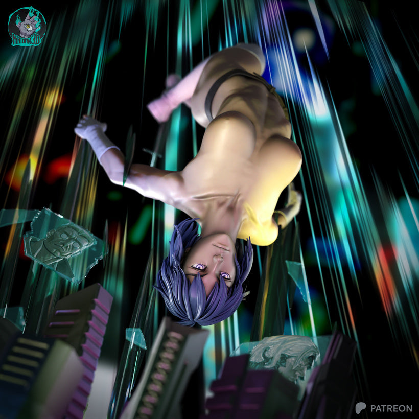 Mokoto Kusanagi - Unassembled and Unpainted Garage Kit - Model Designed by Kaidan3D