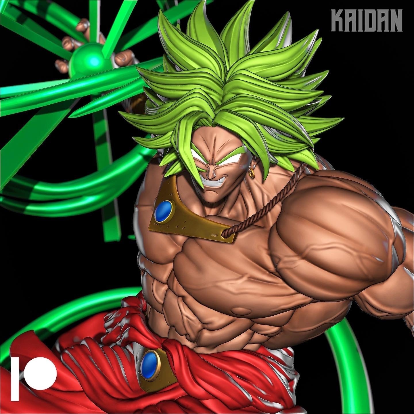 Broly - Unassembled and Unpainted Garage Kit - Model Designed by Kaidan3D