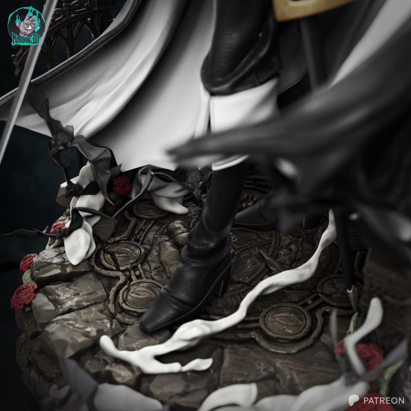 Alucard - Unassembled and Unpainted Garage Kit - Model Designed by Kaidan3D
