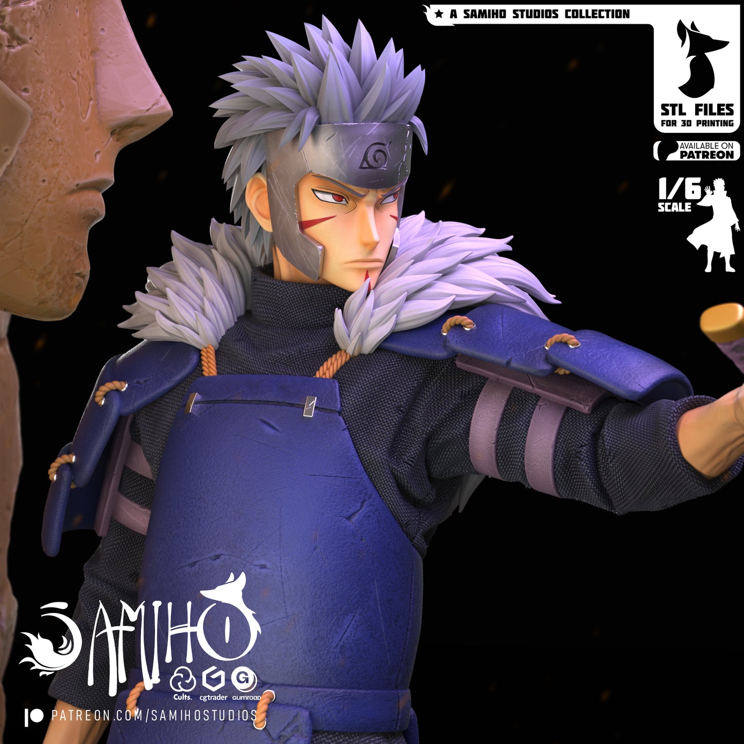 Senju Tobirama - Unassembled and Unpainted Garage Kit - Model Designed by Samiho Stuidos