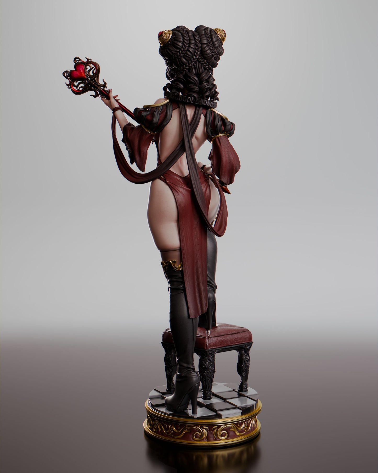 Queen of Hearts - Unassembled and Unpainted Garage Kit - Model Designed by Abe3d/Davi